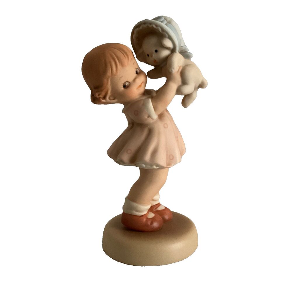 Enesco "I'll always be your truly friend" Girl Holding a Dog Figurine No Box